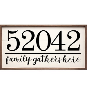 Personalized Zip Family Gathers Here